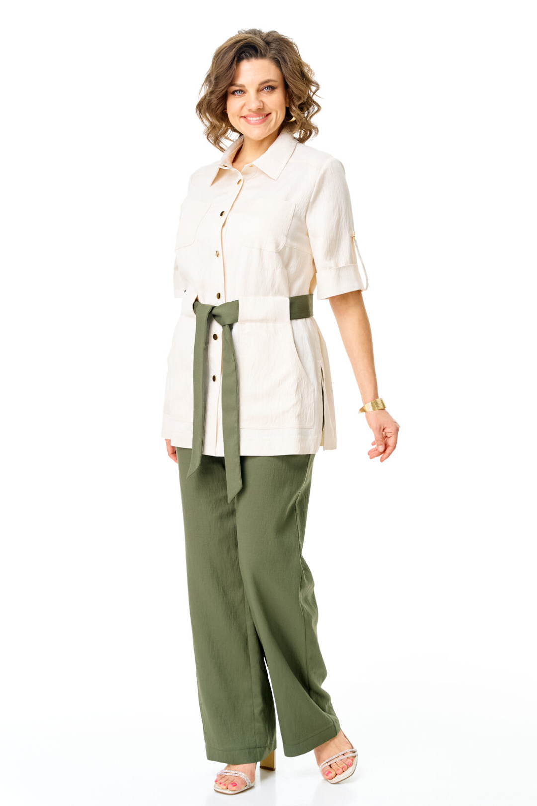 Костюм Vi oro 1265 молоко+оливка