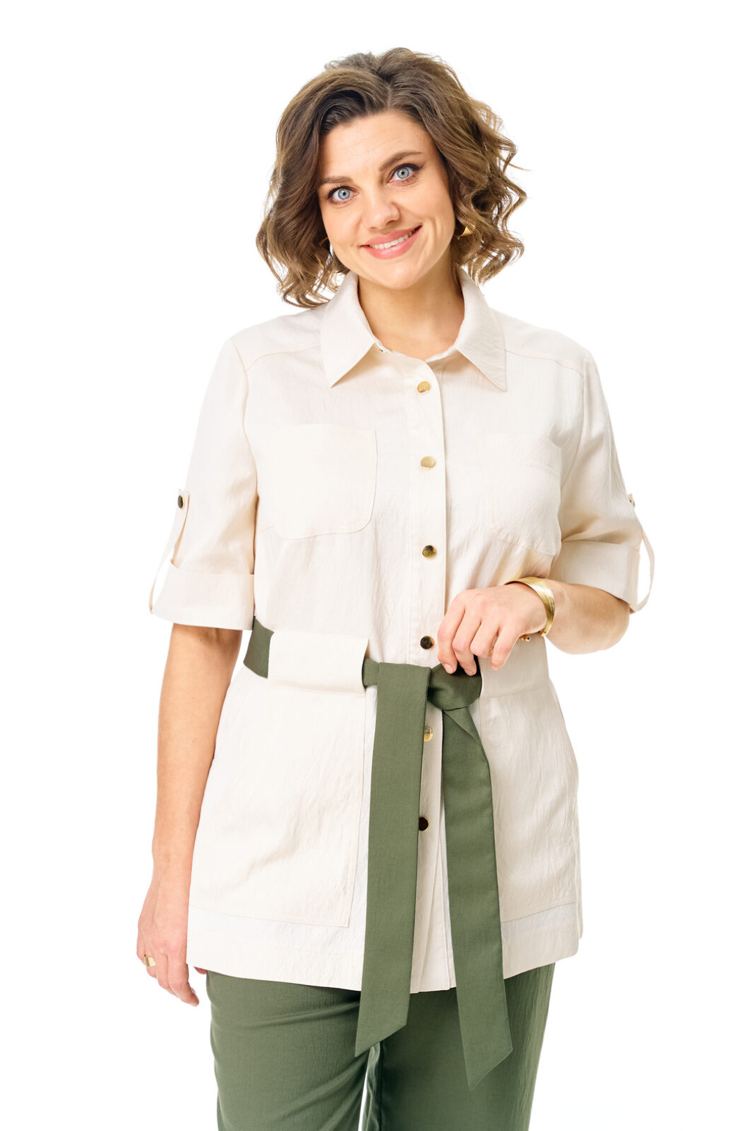 Костюм Vi oro 1265 молоко+оливка