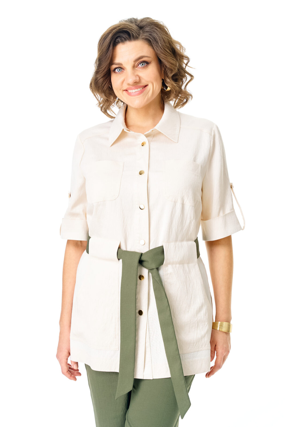 Костюм Vi oro 1265 молоко+оливка