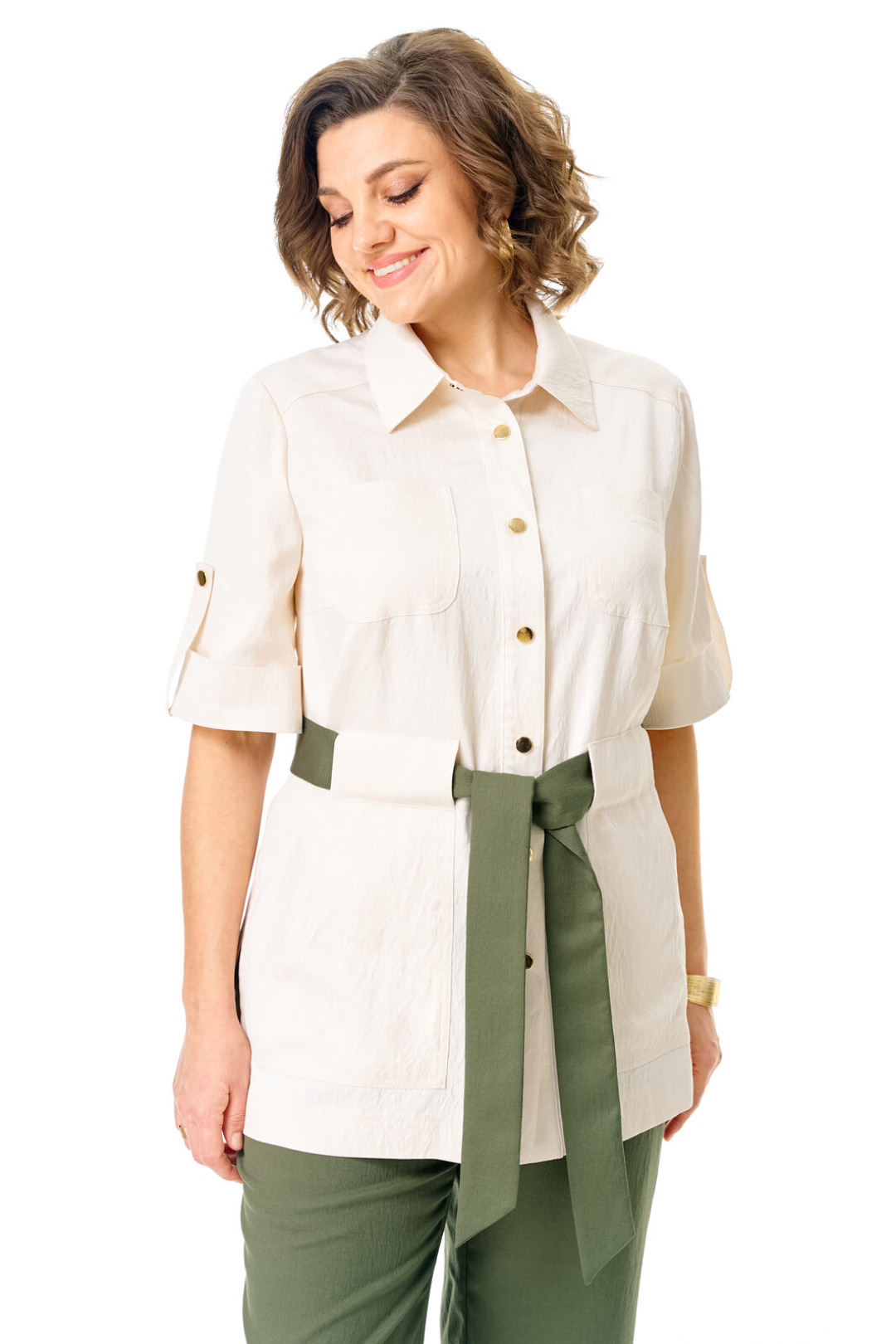 Костюм Vi oro 1265 молоко+оливка