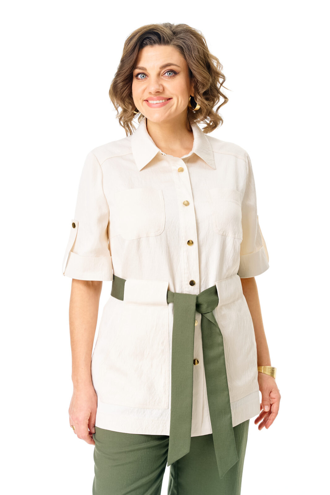 Костюм Vi oro 1265 молоко+оливка