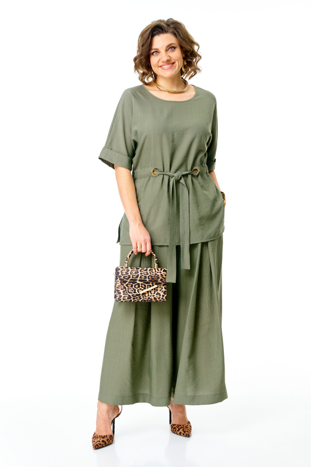 Костюм Vi oro 1267 оливка - фото 6