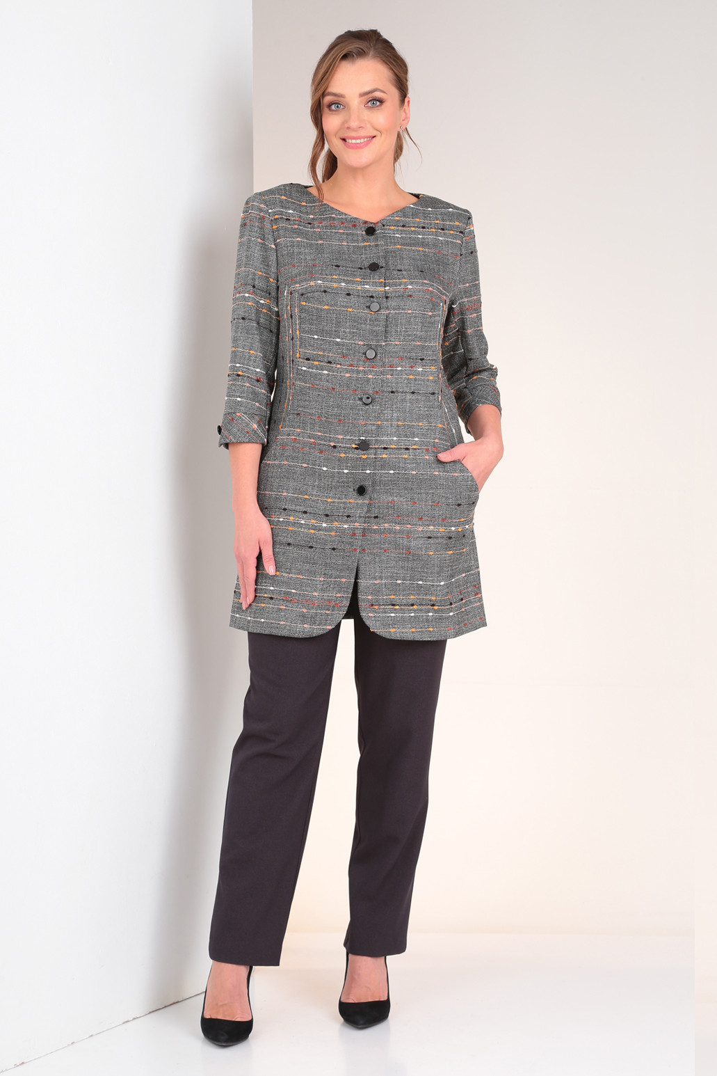 Костюм Viola Style 20481 серый