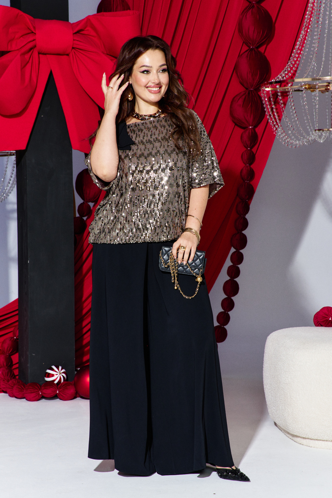 Костюм Vittoria Queen 26233 капучино+черный - фото 4