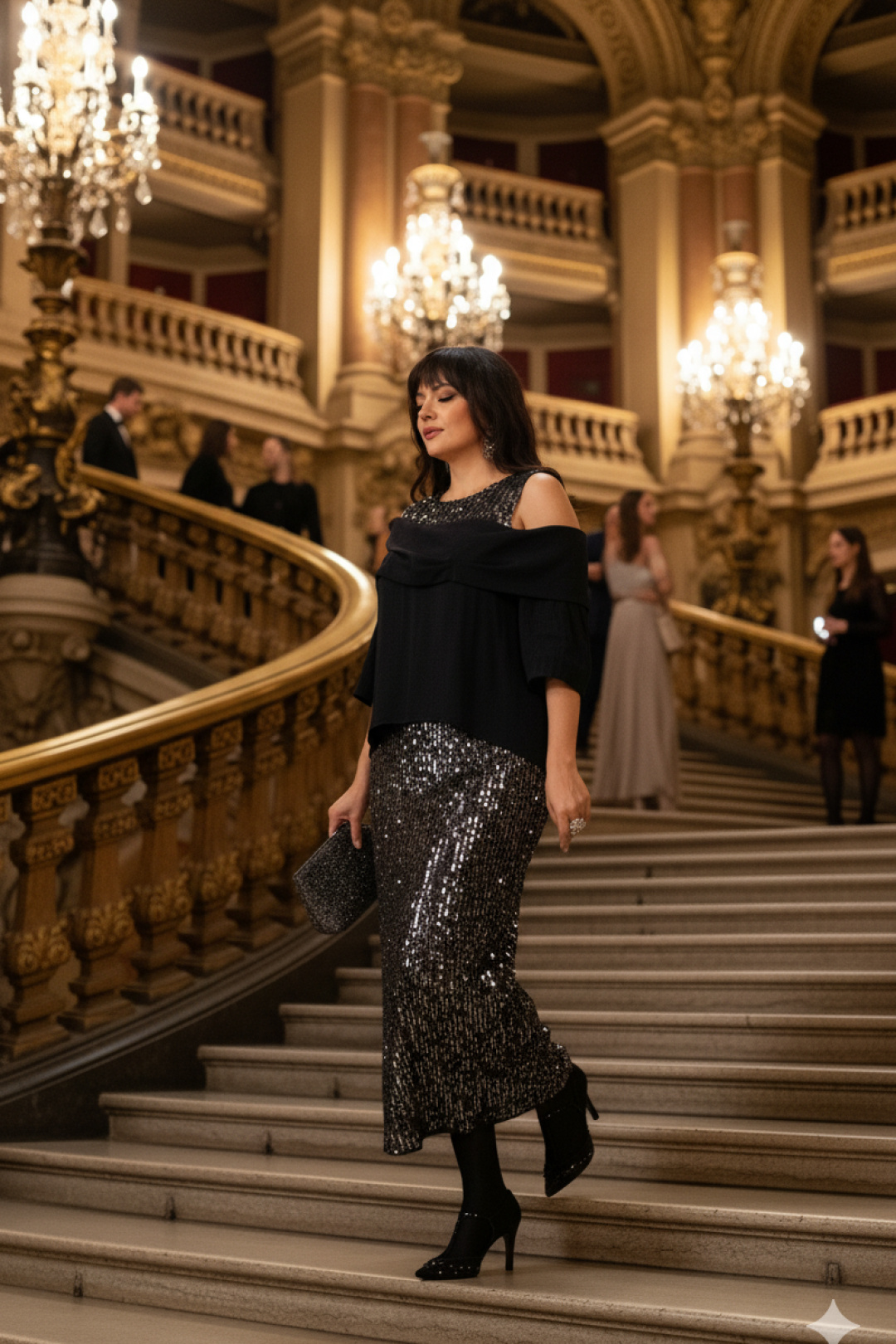 Костюм Vittoria Queen 27283  серебристый+черный