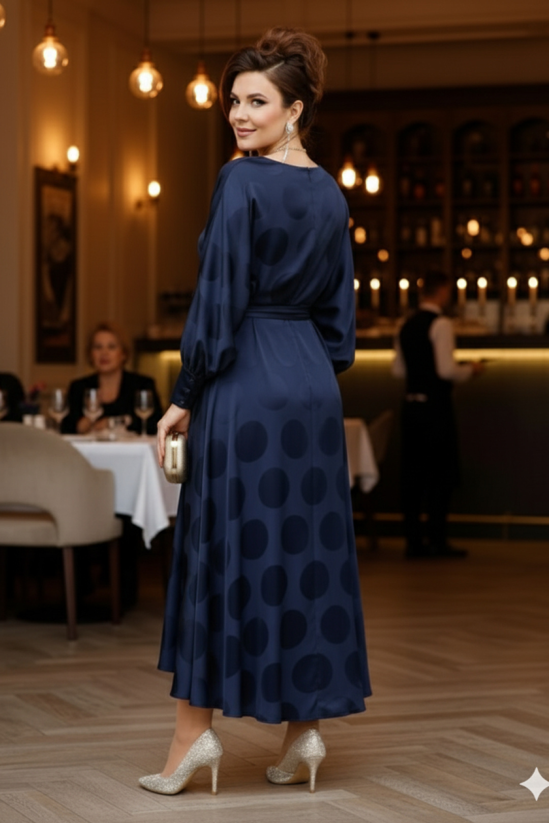 Платье Vittoria Queen 27733 темно-синий - фото 3