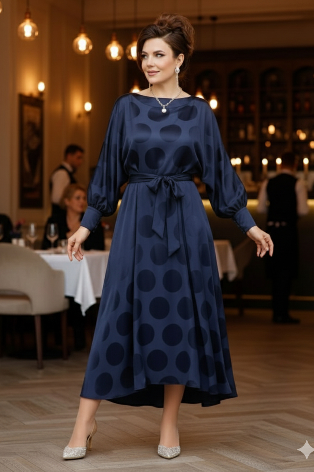 Платье Vittoria Queen 27733 темно-синий - фото 4