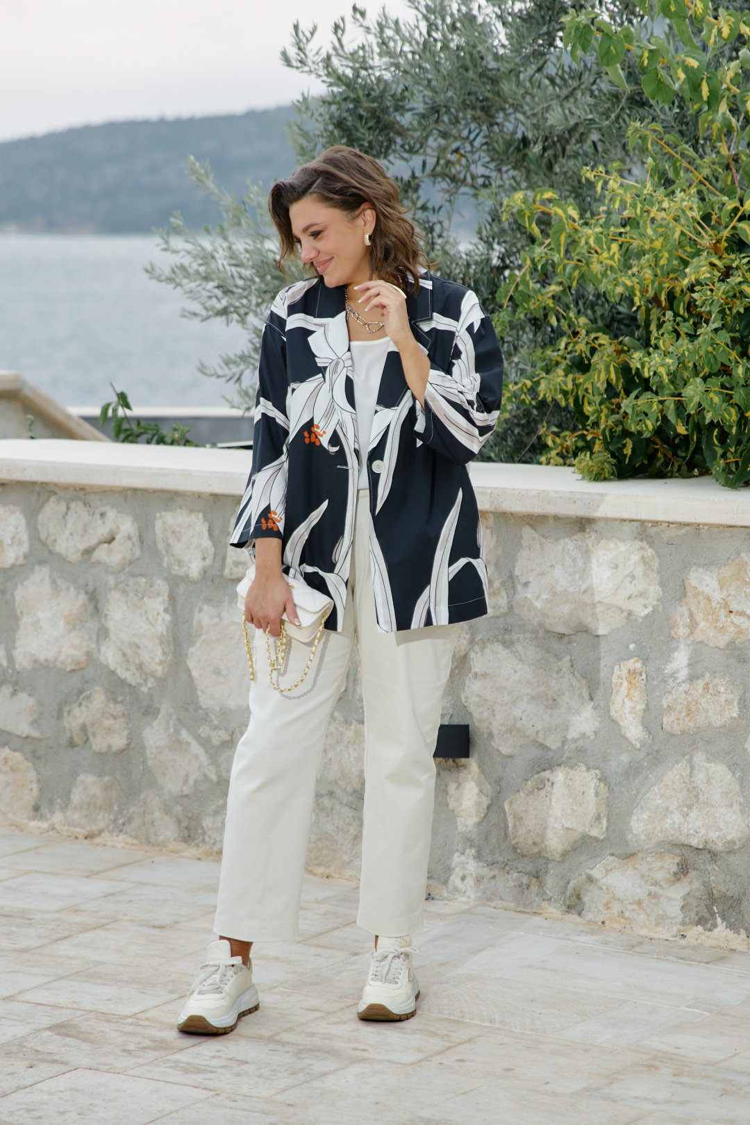 Брюки Vittoria Queen 27943бр сливочный - фото 3