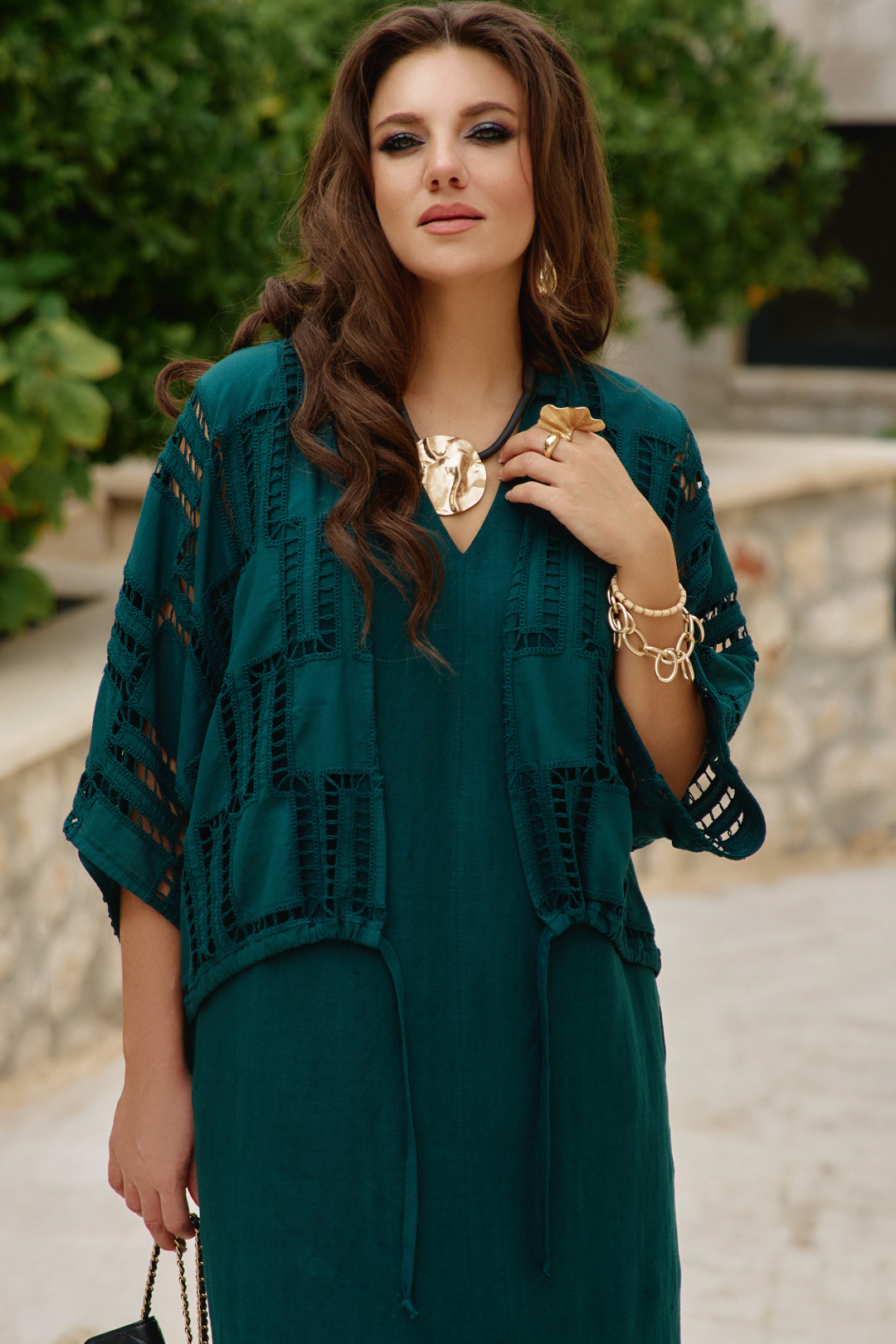 Костюм Vittoria Queen 28053 изумрудный - фото 3