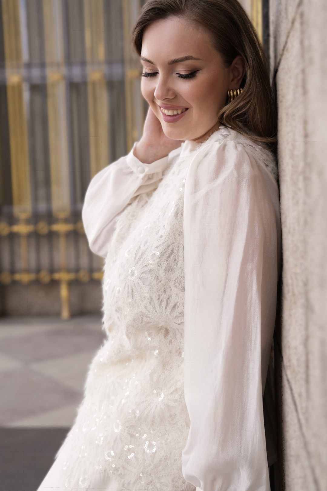 Блузка Vittoria Queen 30203 молоко