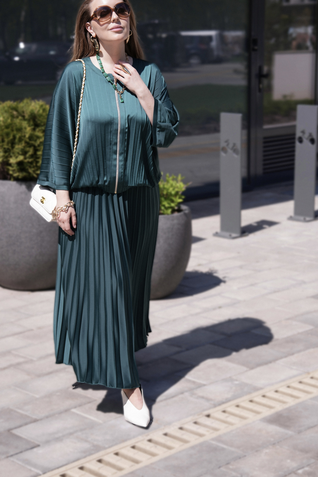 Бомбер Vittoria Queen 30463 изумрудный