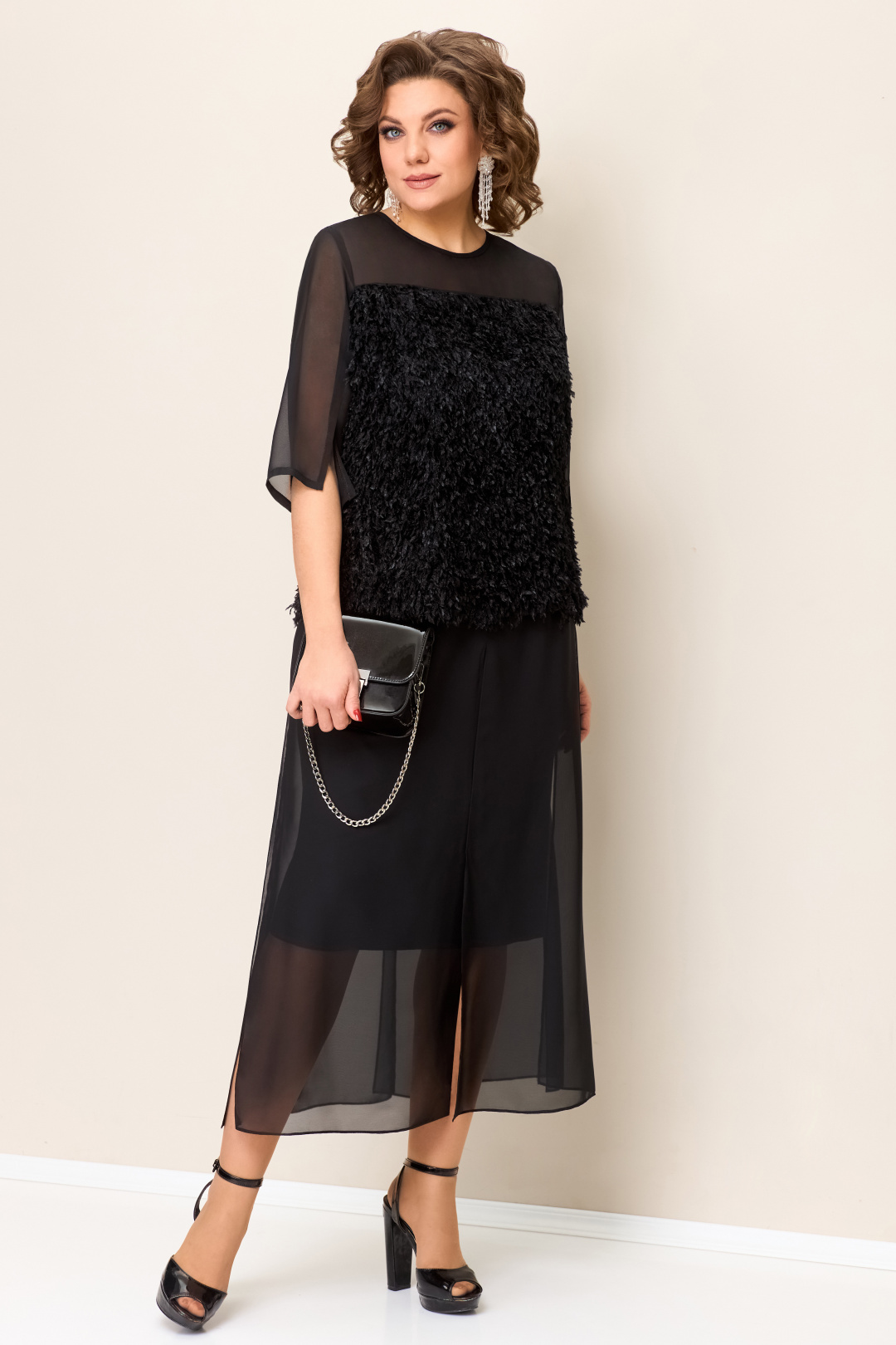 Костюм VOLNA 1391 черный - фото 1