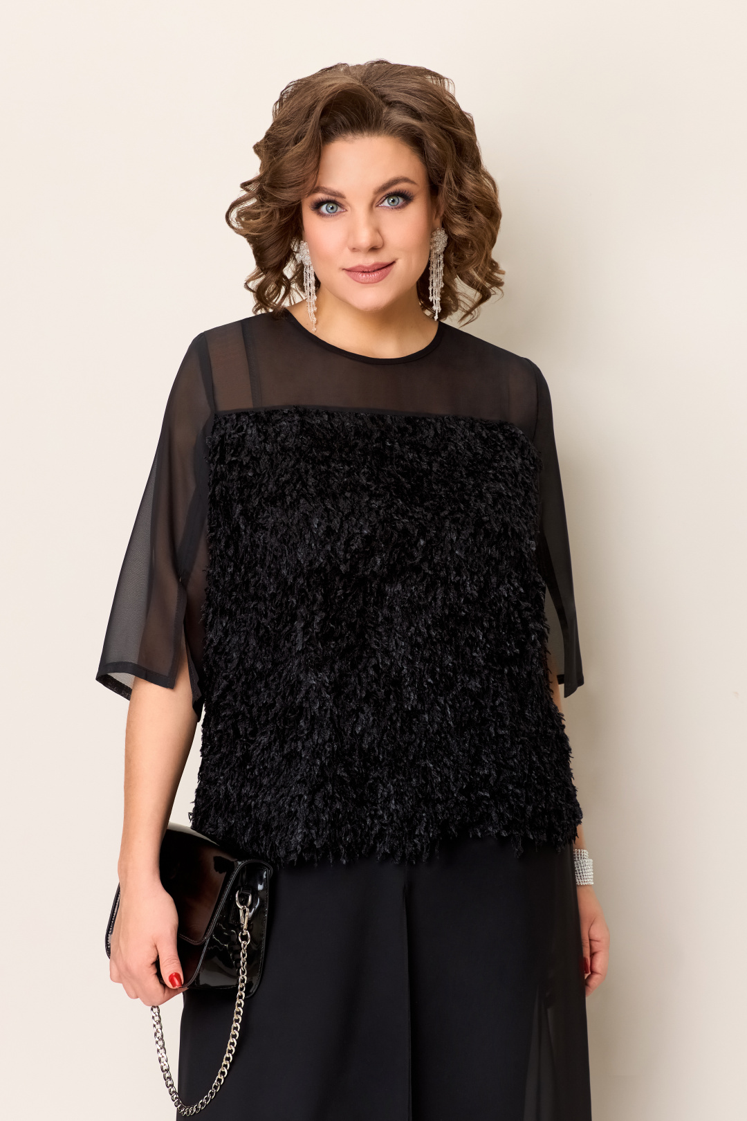 Костюм VOLNA 1391 черный - фото 3