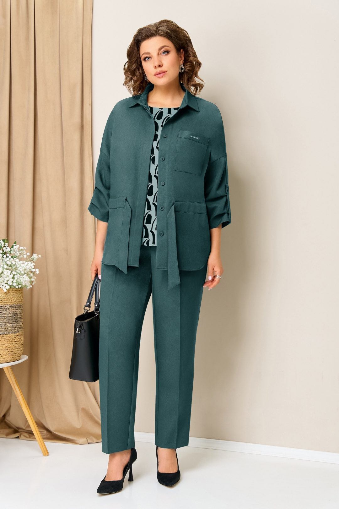 Костюм VOLNA 1398 темная мята - фото 1