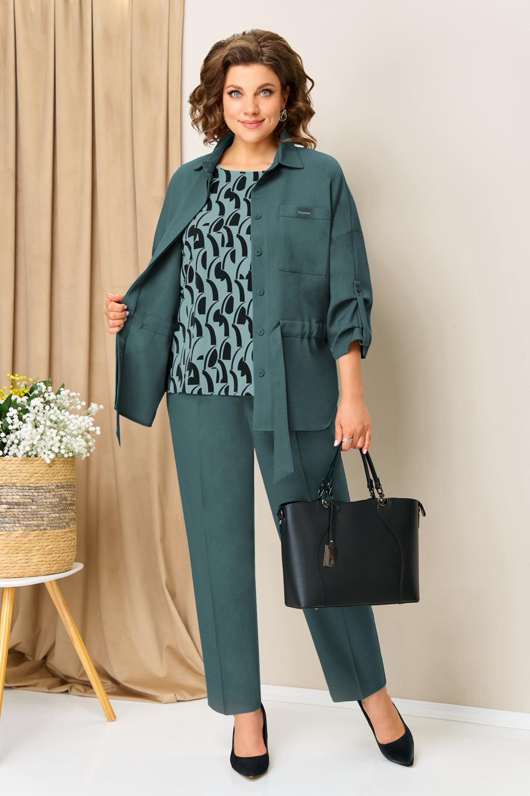 Костюм VOLNA 1398 темная мята - фото 6