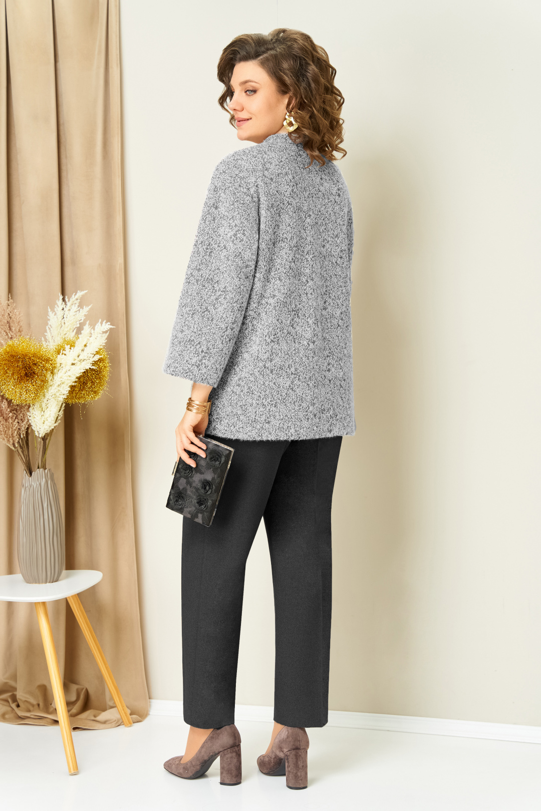 Костюм VOLNA 1439 бело-графитовый - фото 2