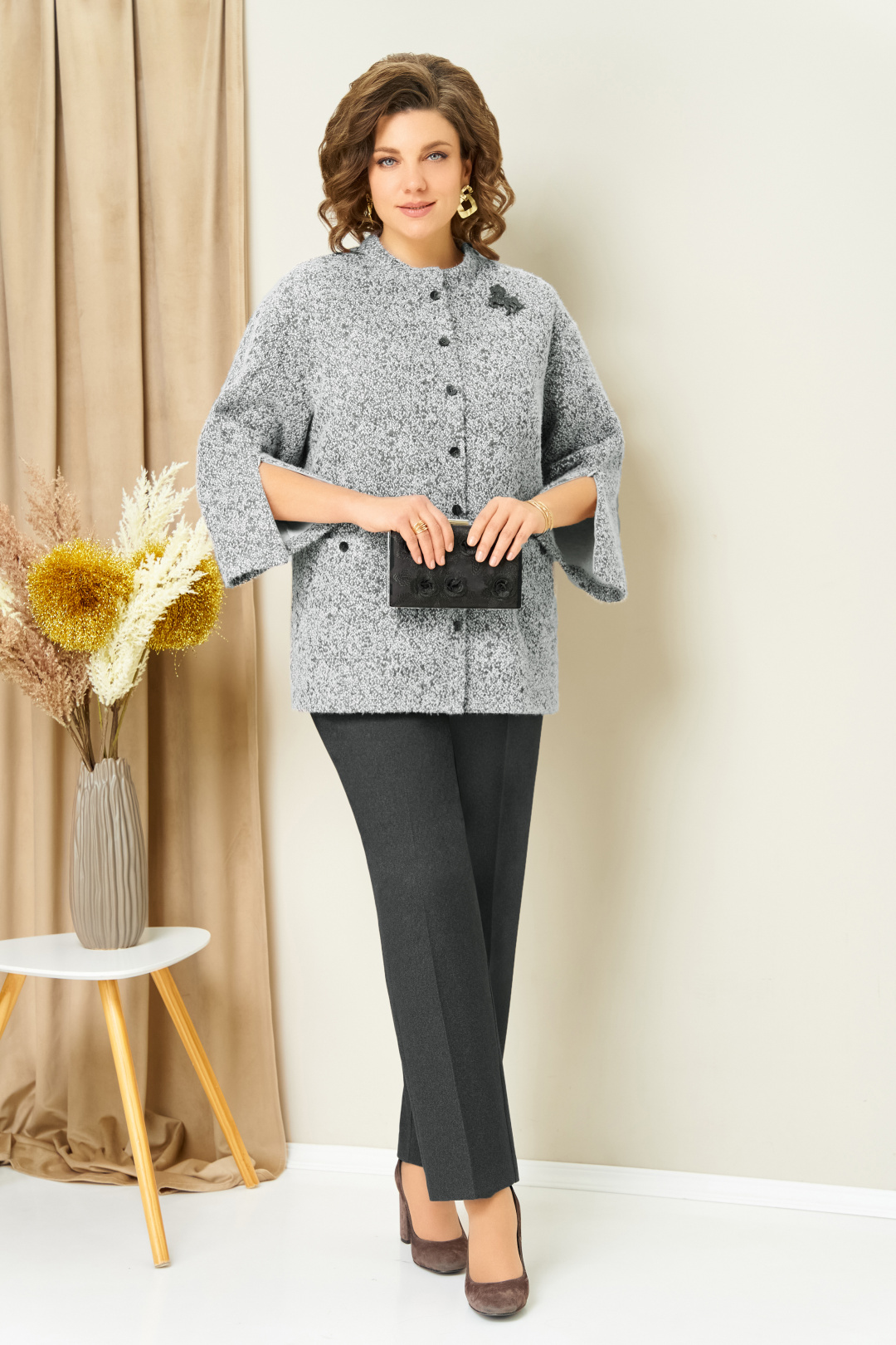 Костюм VOLNA 1439 бело-графитовый - фото 4