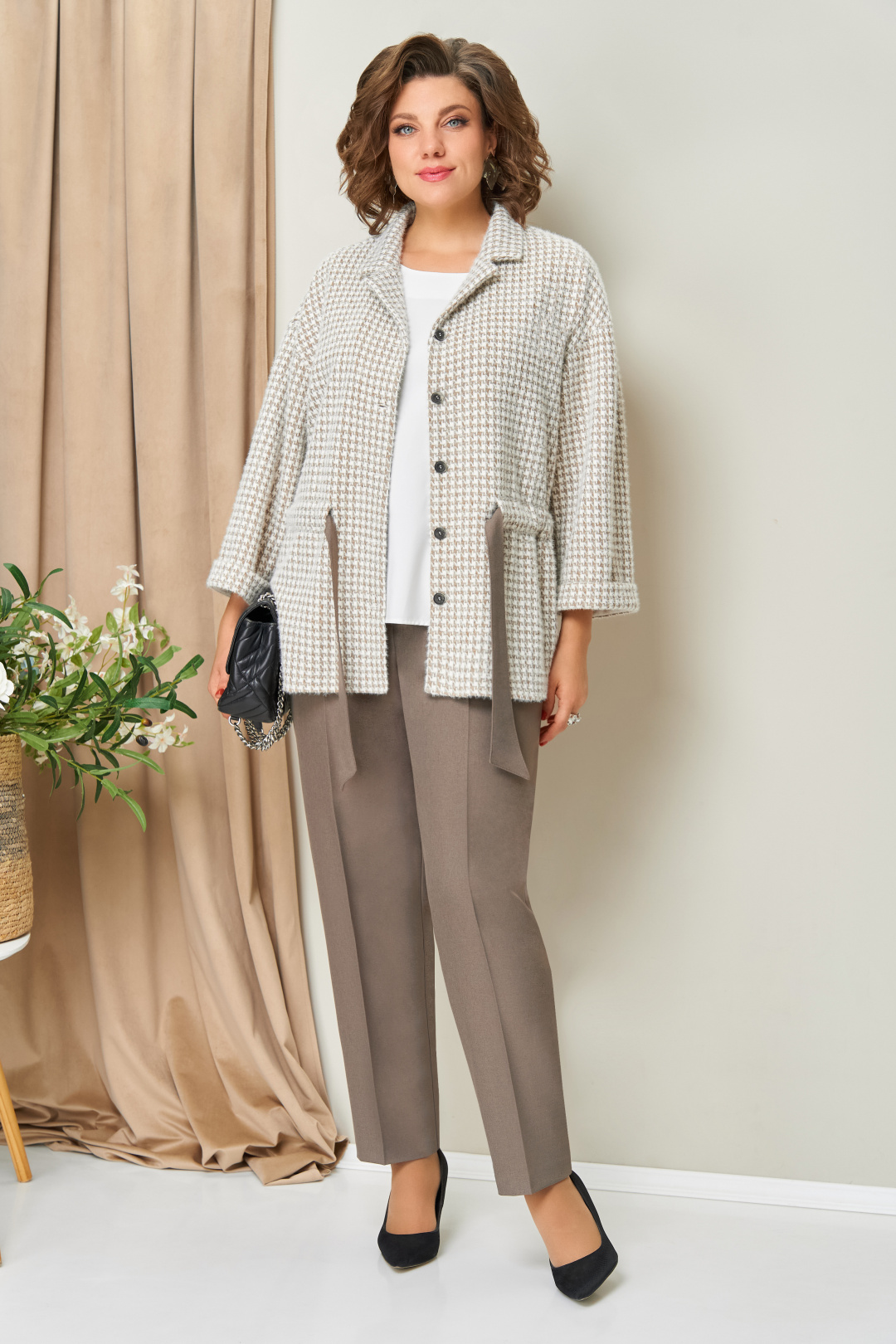 Костюм VOLNA 1441 бежевый