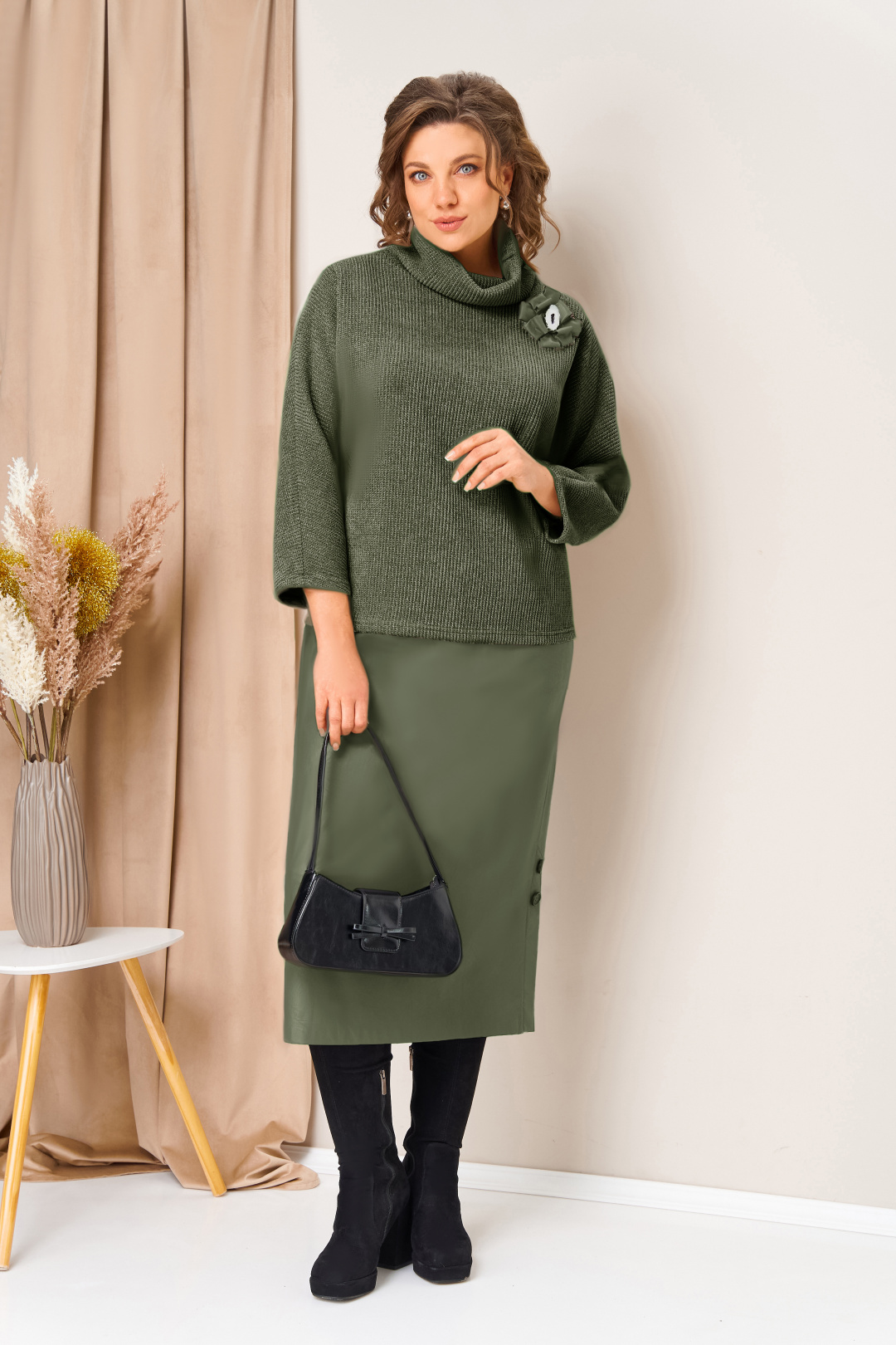 Костюм VOLNA 1447 хаки - фото 2