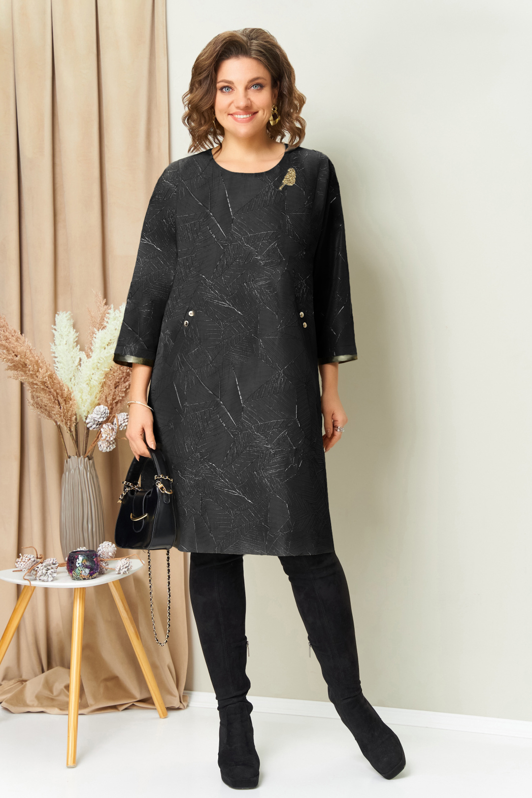 Платье VOLNA 1453 черный