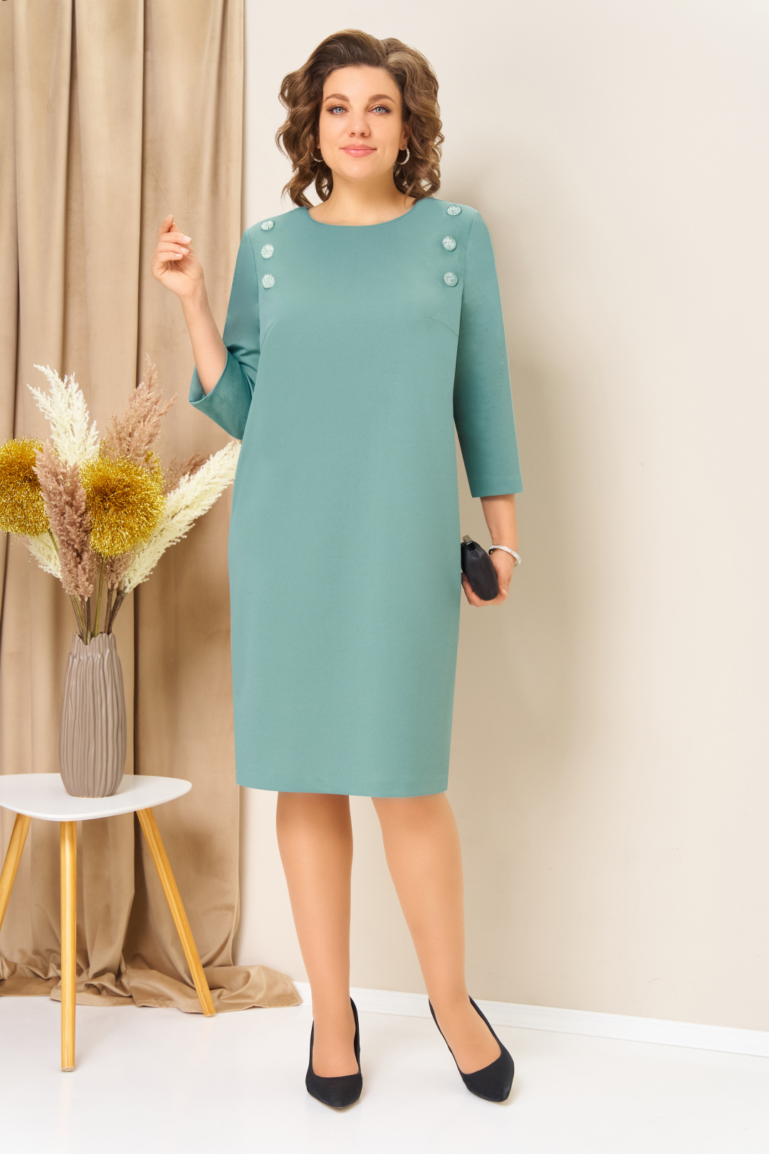 Платье VOLNA 1457 светло-мятный - фото 1