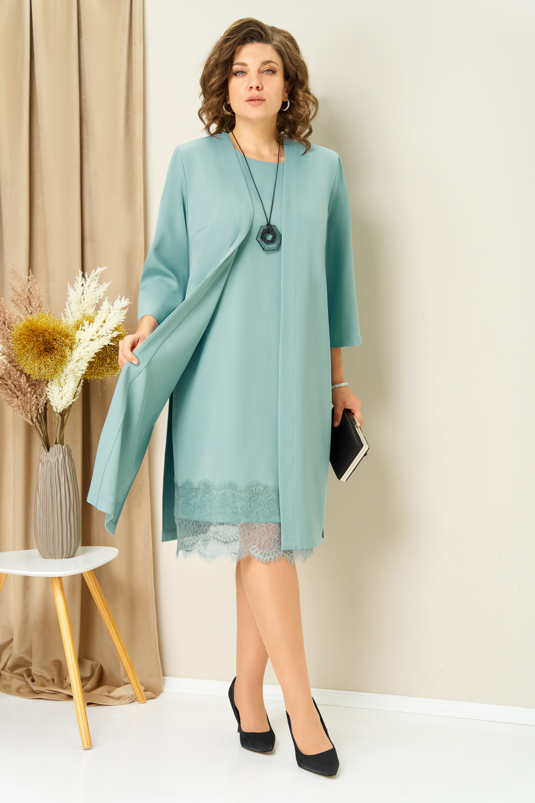 Костюм VOLNA 1459 светло-мятный - фото 3