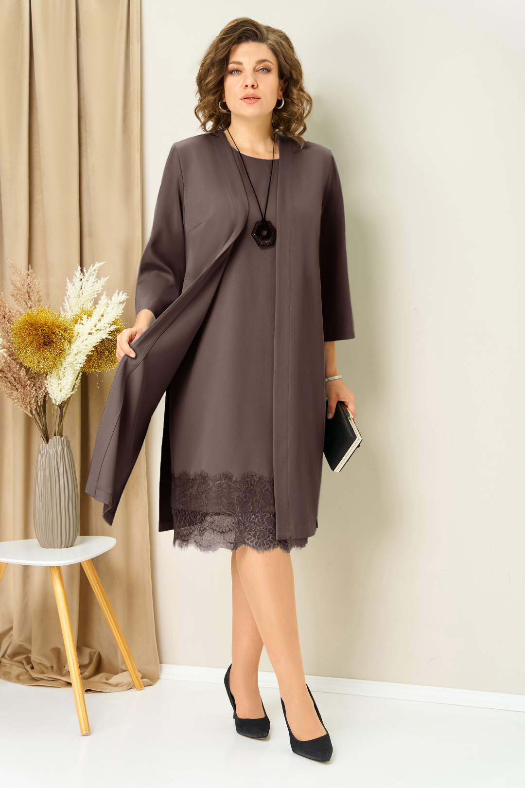 Костюм VOLNA 1459 светлый шоколад - фото 2