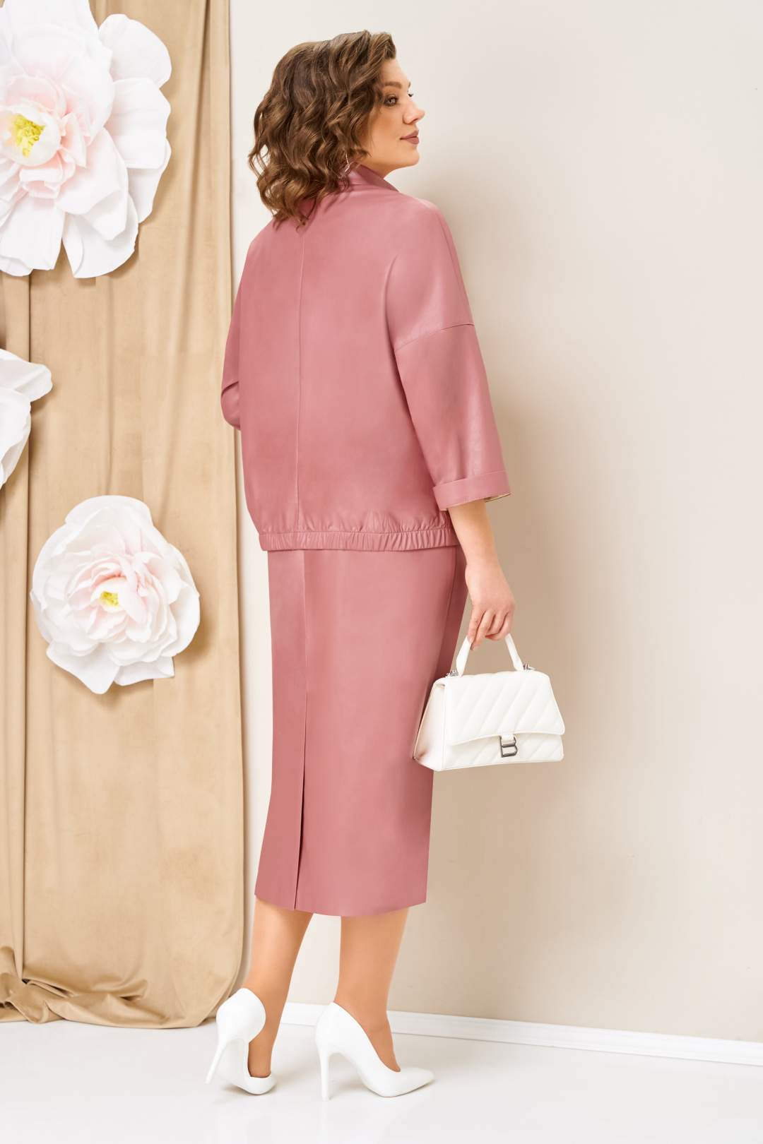 Костюм VOLNA 1464 кораллово-розовый - фото 2