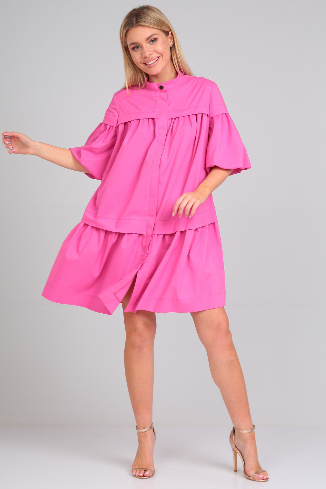 Платье YOUR SIZE 2197 Азалия розовая