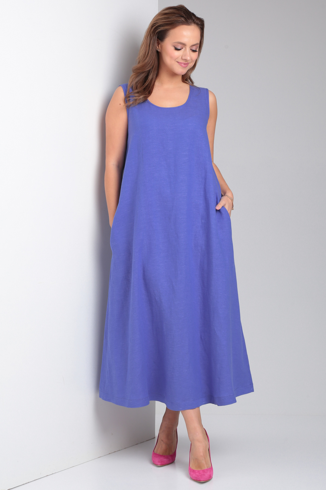 Платье YOUR SIZE 2226 василек
