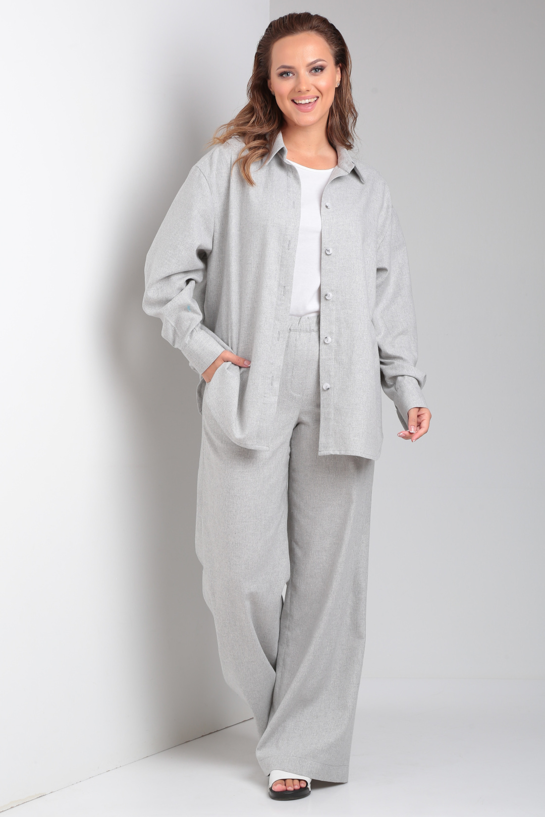 Костюм YOUR SIZE 2231 светло-серый
