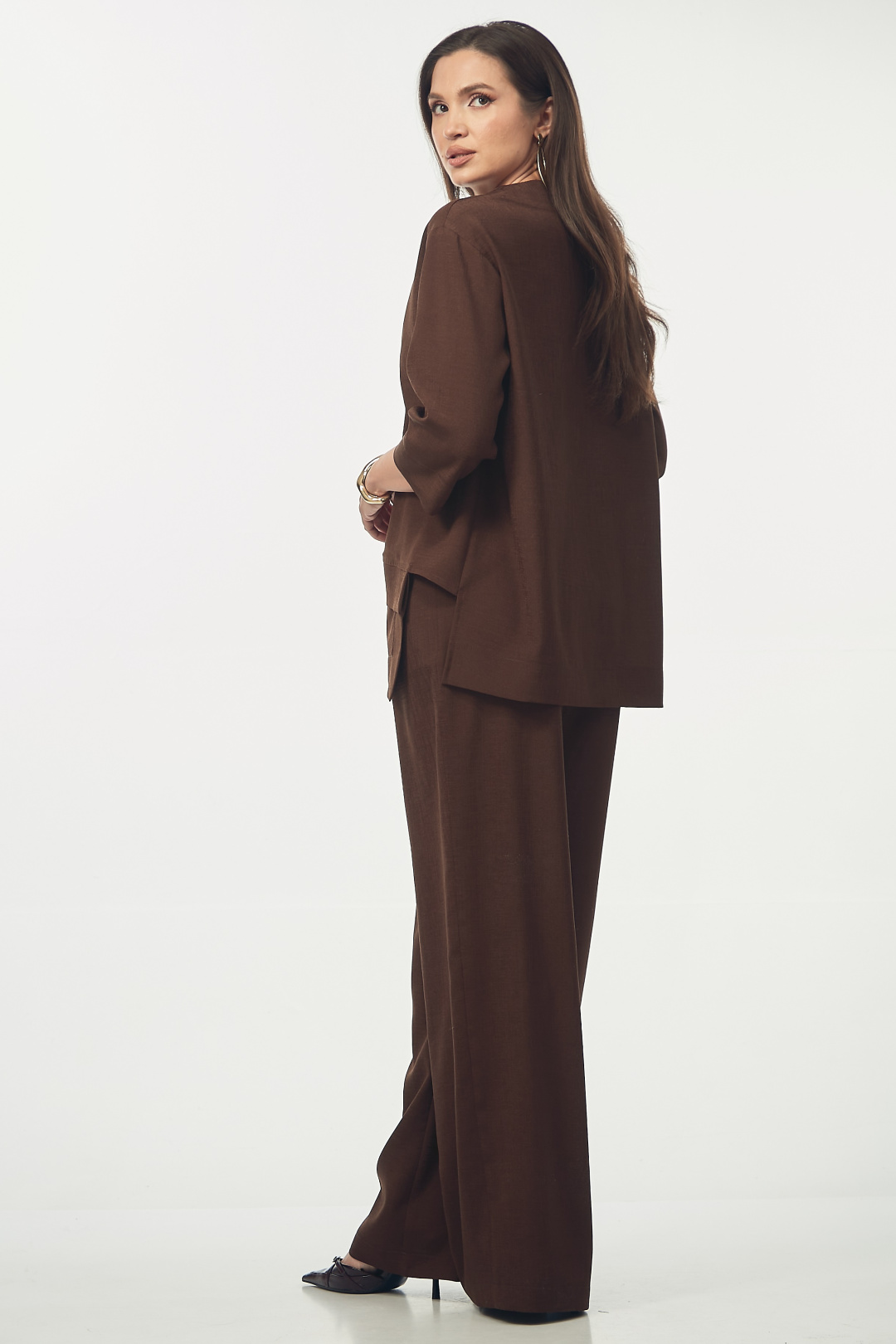 Костюм YOUR SIZE 2273 шоколадно-коричневый