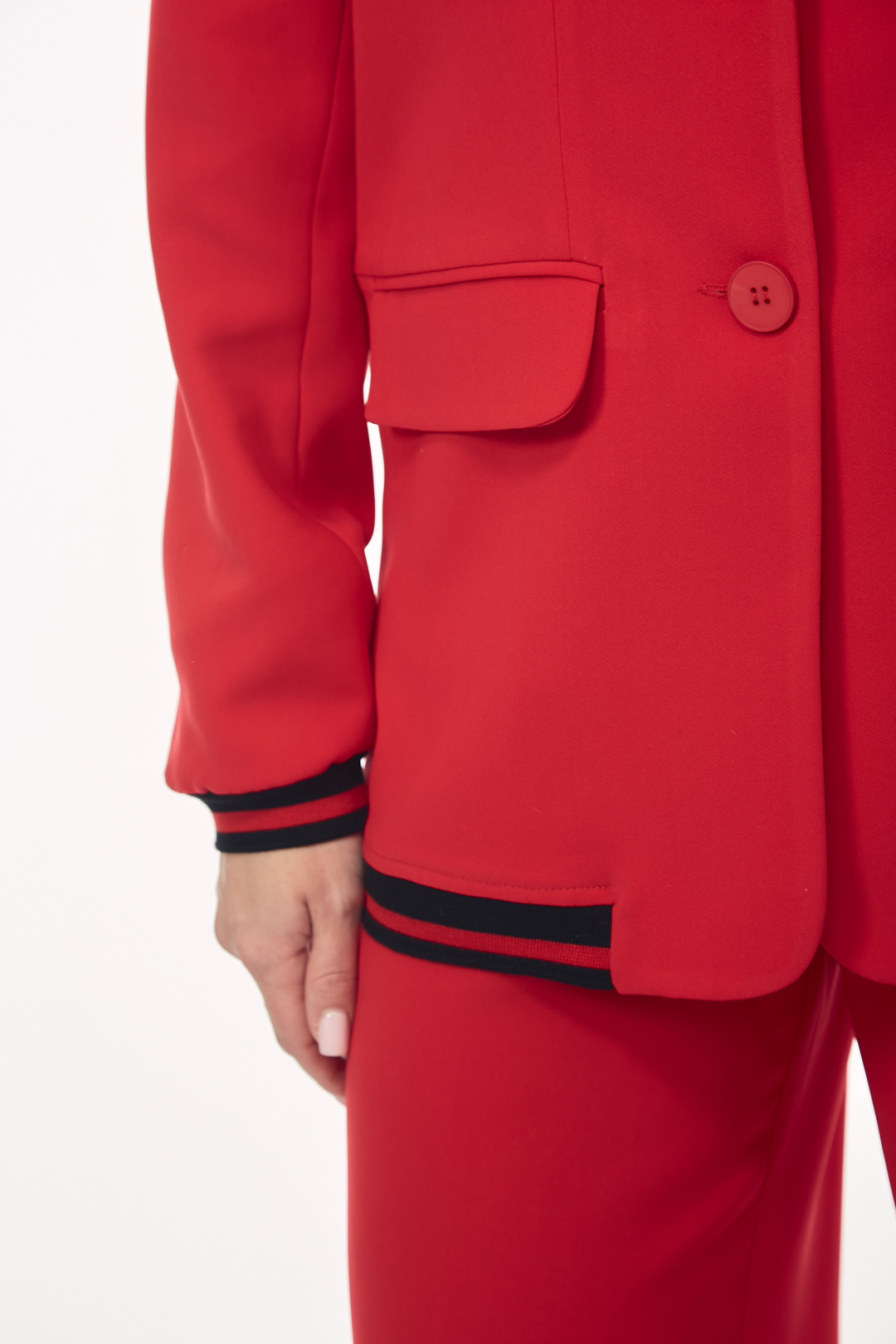 Костюм YOUR SIZE 2277 красный - фото 6