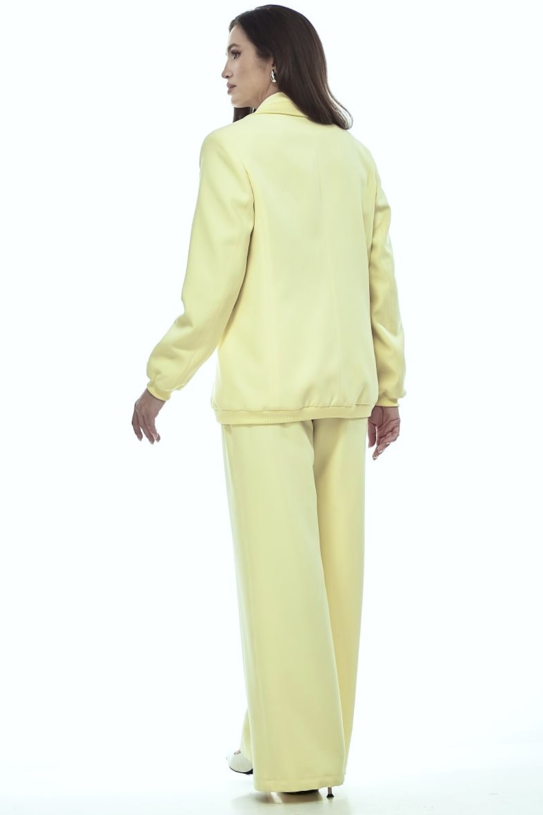 Костюм YOUR SIZE 2278 светло-желтый - фото 3