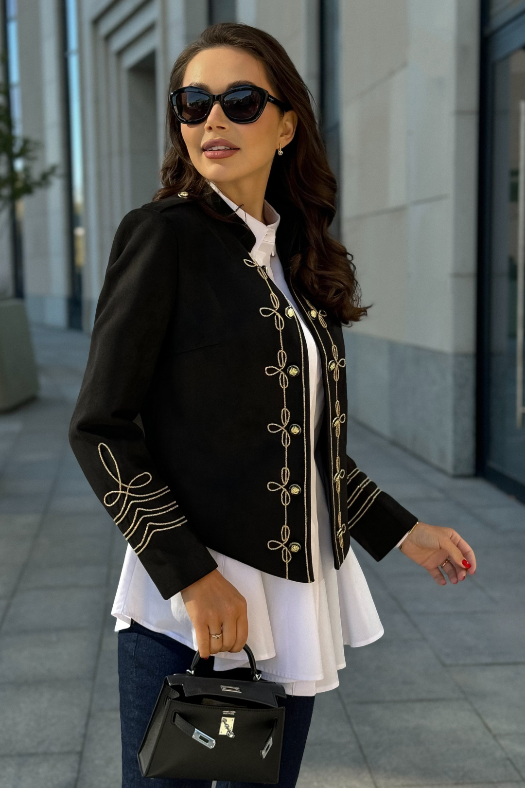 Жакет Юрс 24-303-1 черный - фото 2