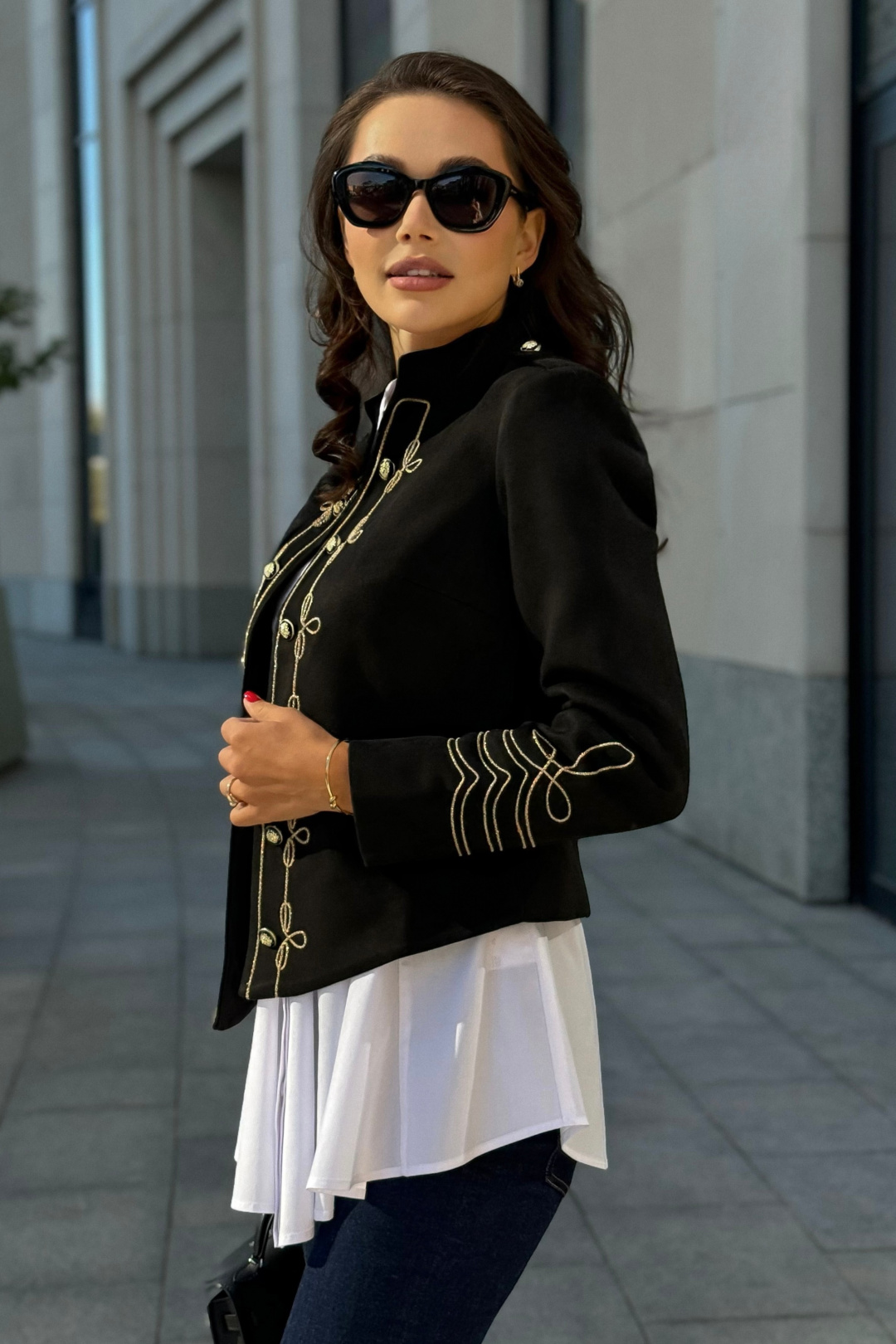 Жакет Юрс 24-303-1 черный - фото 3