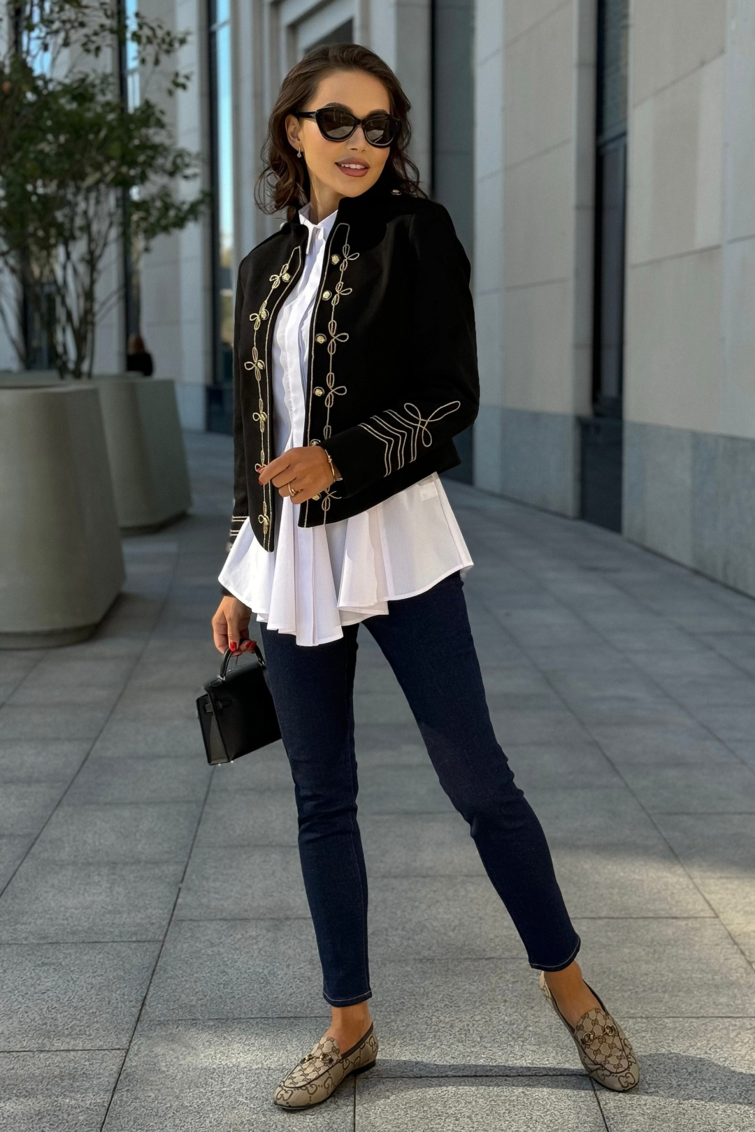 Жакет Юрс 24-303-1 черный - фото 6