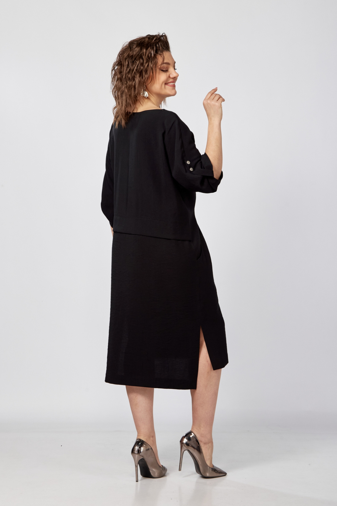 Платье ЗигзагСтиль 320 черный - фото 5