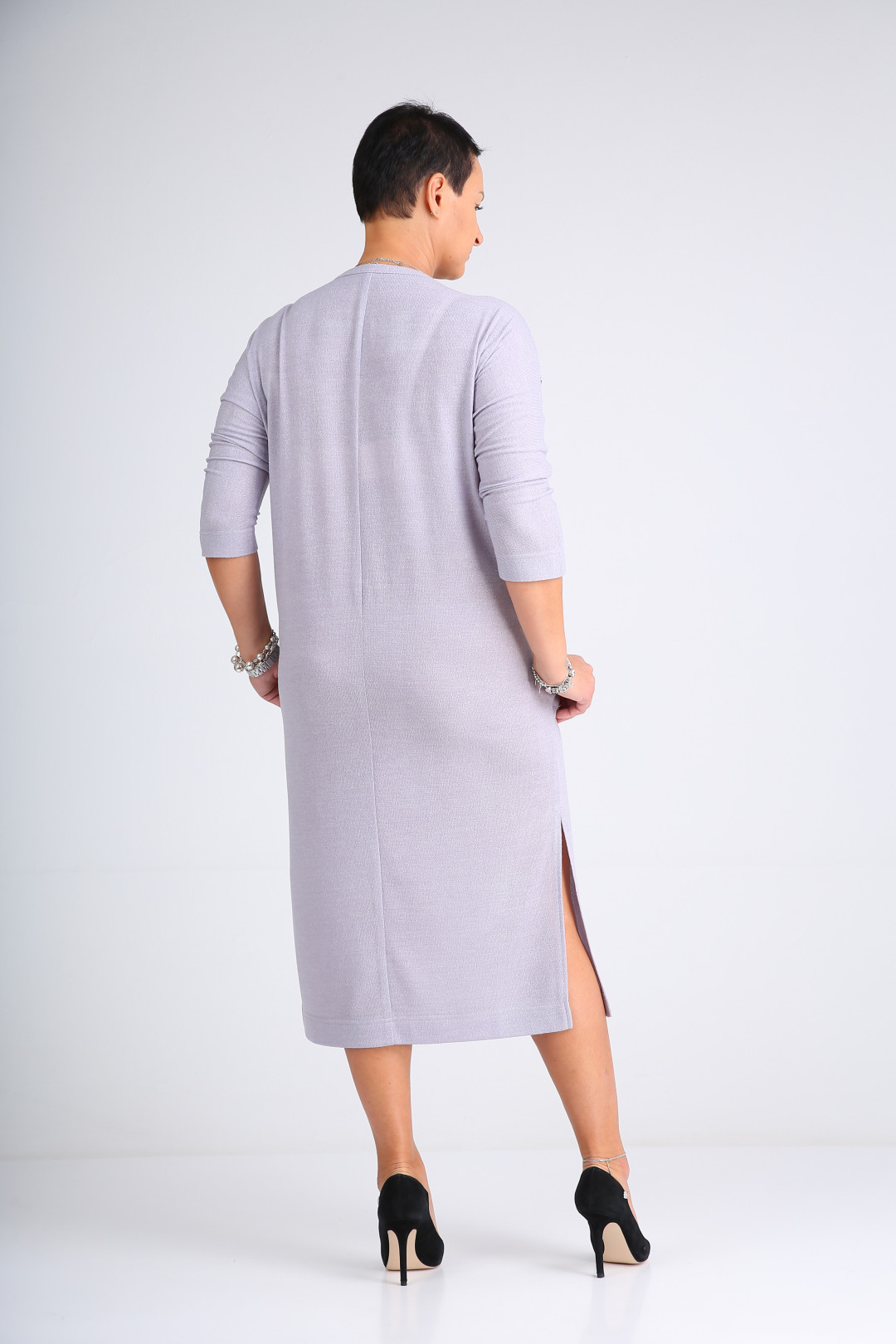 Платье ЗигзагСтиль 408 серый - фото 4