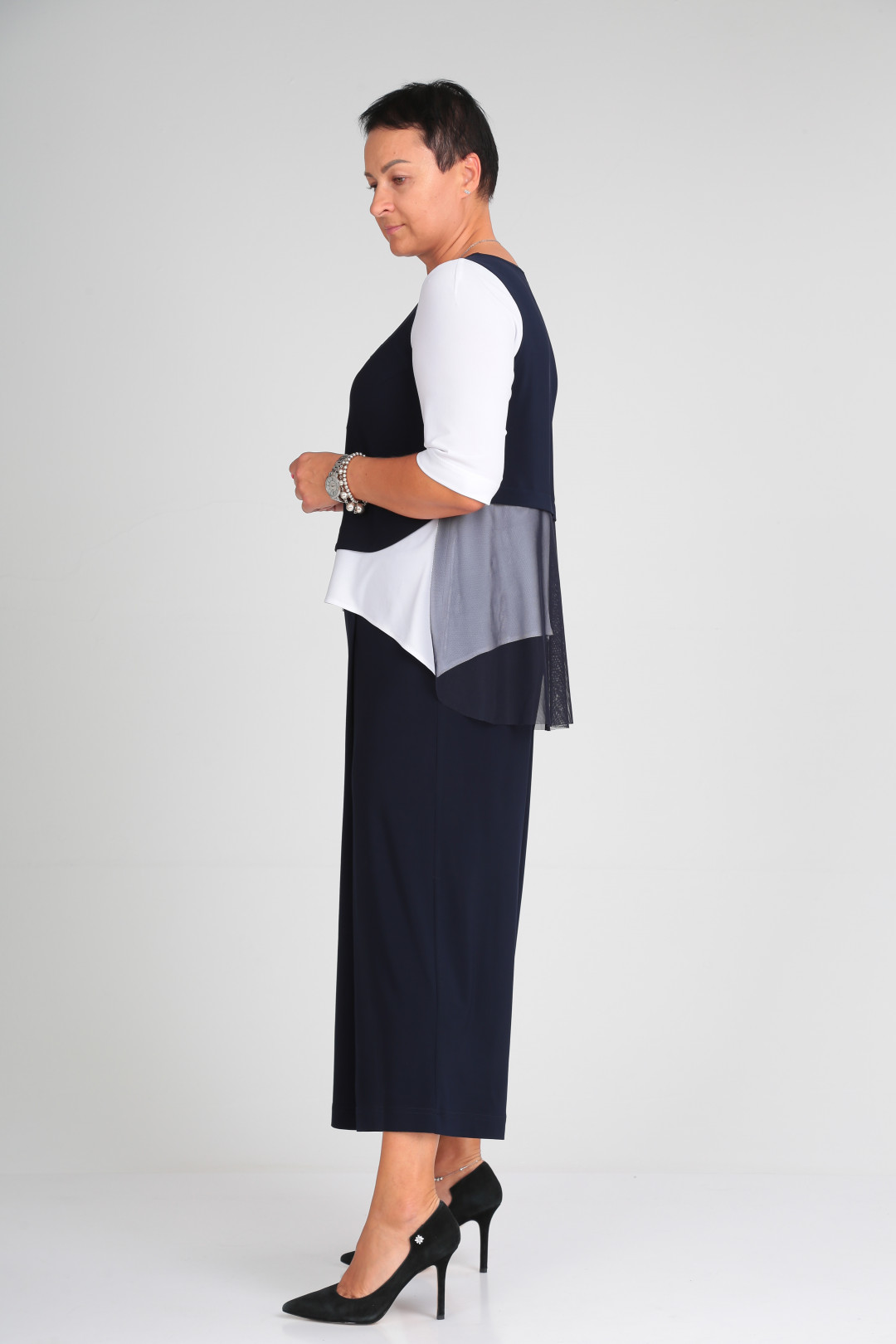 Костюм ЗигзагСтиль 429 синий+белый - фото 2