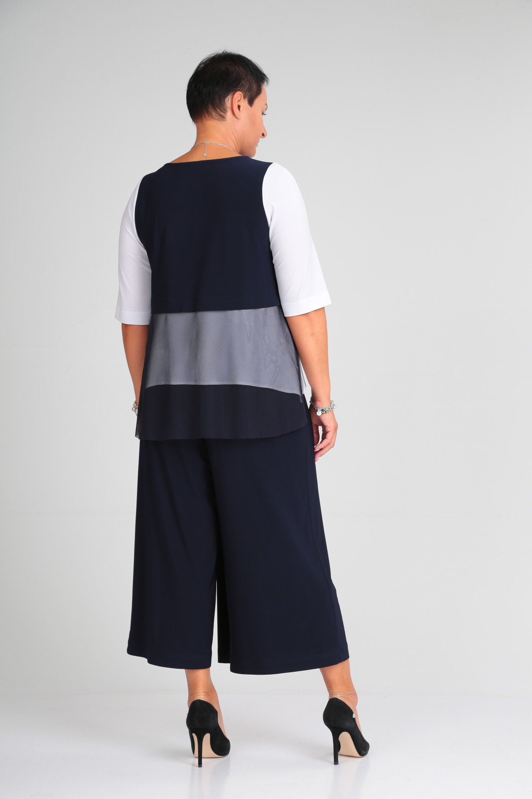 Костюм ЗигзагСтиль 429 синий+белый - фото 3