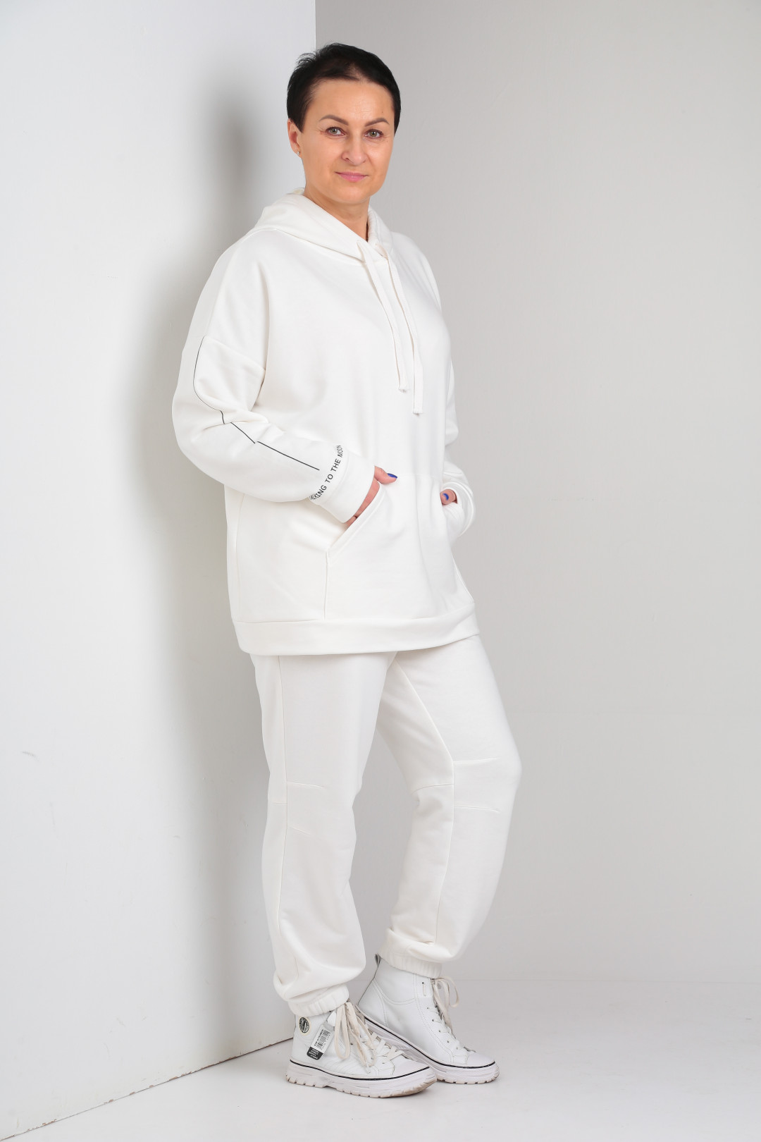 Костюм ЗигзагСтиль 466 белый - фото 3