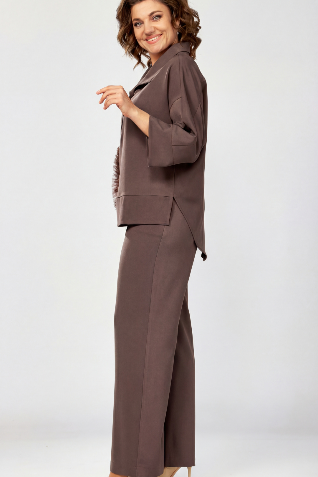 Костюм ЗигзагСтиль 559-2 шоколадный мусс - фото 4