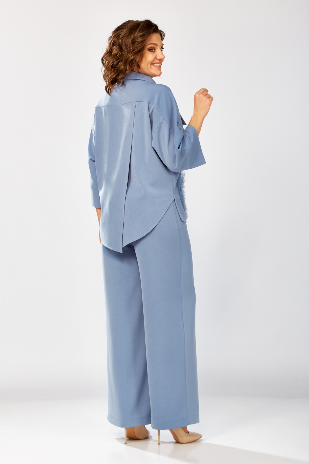 Костюм ЗигзагСтиль 559-2 светло-голубой - фото 3