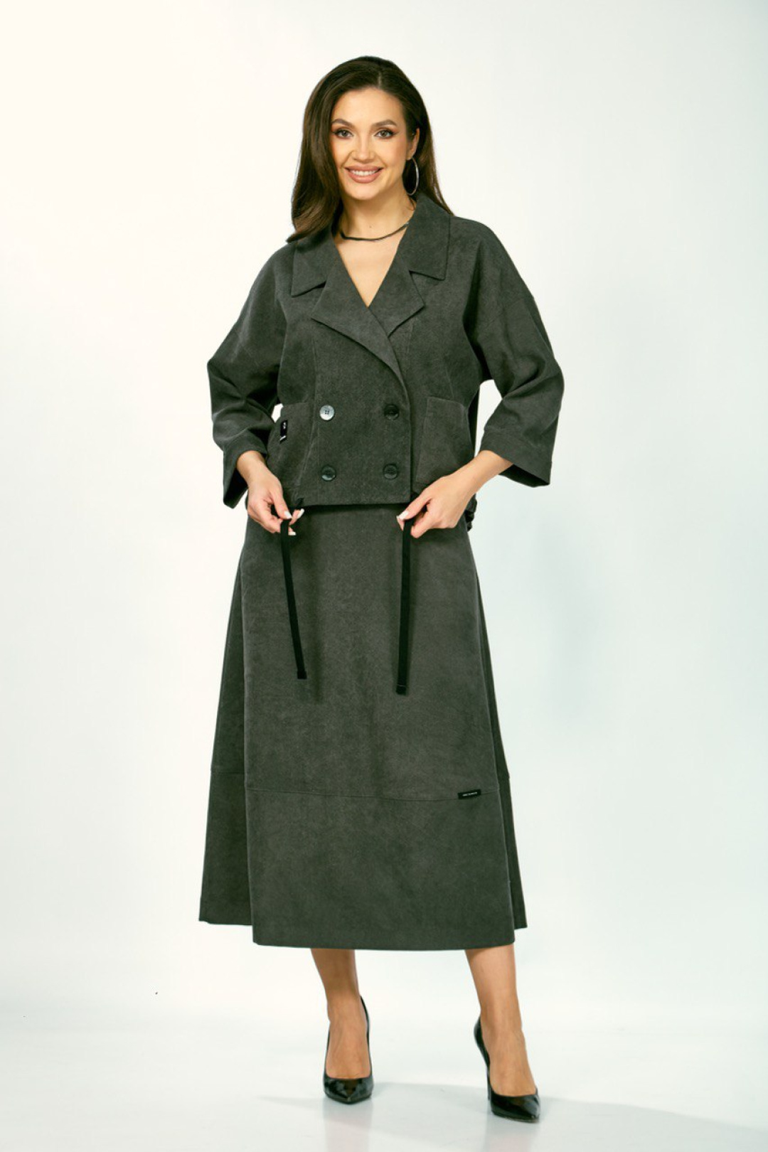 Костюм ЗигзагСтиль 608-темный мох