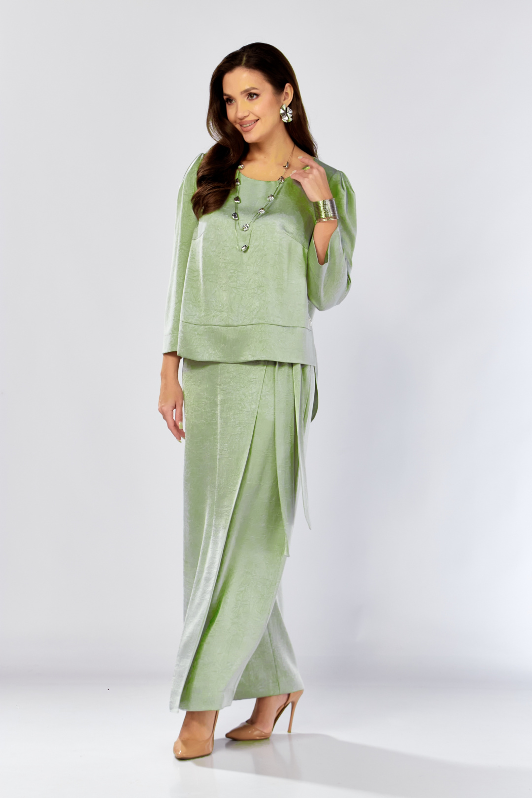 Костюм ЗигзагСтиль 626-2 фисташковый - фото 4