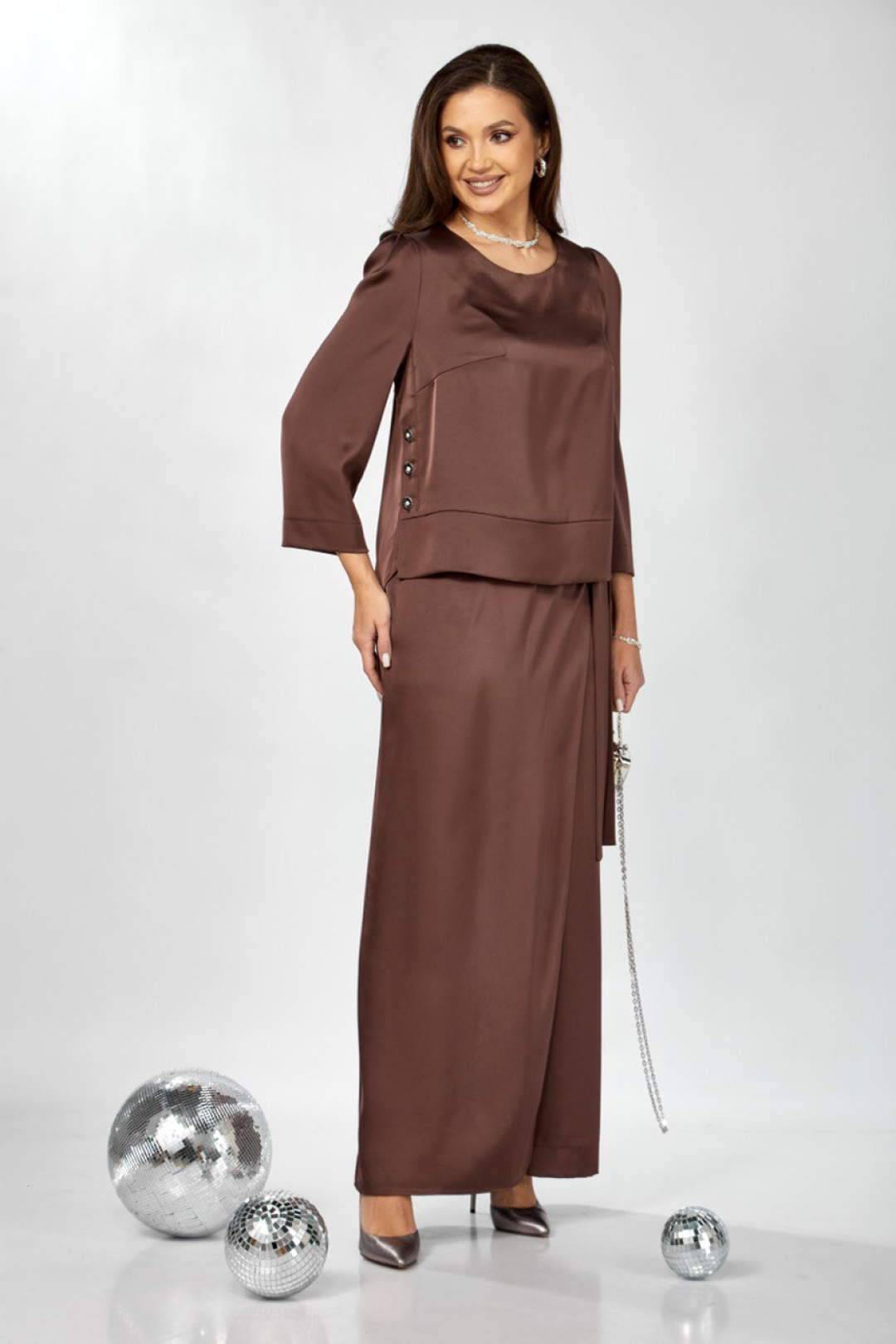 Костюм ЗигзагСтиль 626 молочный шоколад - фото 4