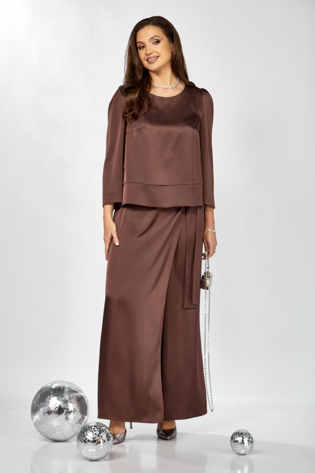 Костюм ЗигзагСтиль 626 молочный шоколад - фото 6