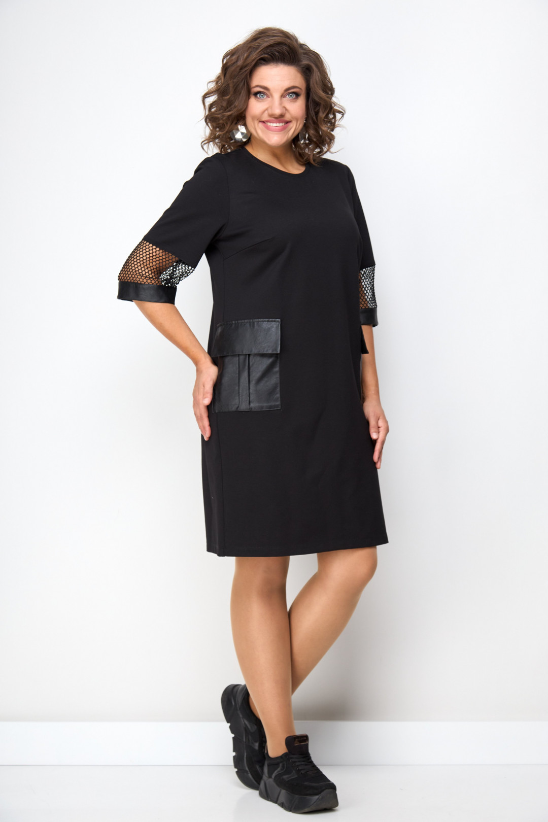 Платье Solomea Lux 937 черный - фото 2