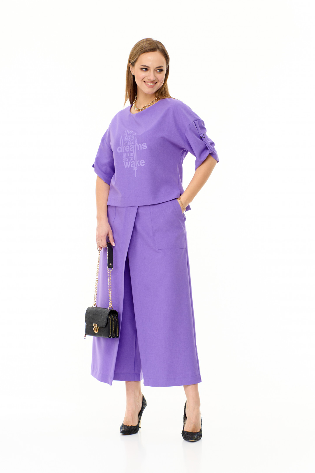 Костюм TAITA PLUS 2309 лаванда - фото 2